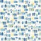 1 Yard Blue and Yellow Sunny Days Lasenby Quilting Cotton Fabric